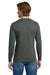 Gildan 5400/G540 Mens Long Sleeve Crewneck T-Shirt Charcoal Grey Model Back