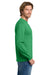 Gildan 5400/G540 Mens Long Sleeve Crewneck T-Shirt Irish Green Model Side