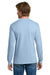 Gildan 5400/G540 Mens Long Sleeve Crewneck T-Shirt Light Blue Model Back