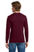 Gildan 5400/G540 Mens Long Sleeve Crewneck T-Shirt Maroon Model Back