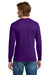 Gildan 5400/G540 Mens Long Sleeve Crewneck T-Shirt Purple Model Back