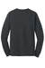 Gildan 5400/G540 Mens Long Sleeve Crewneck T-Shirt Heather Dark Grey Flat Back