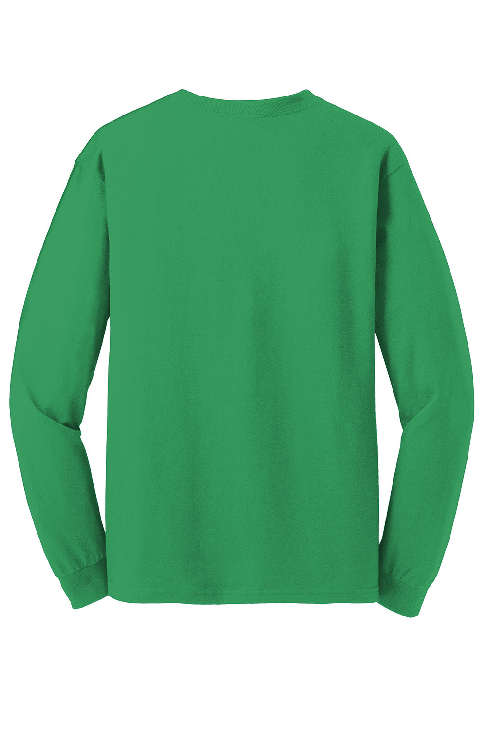 Gildan 5400/G540 Mens Long Sleeve Crewneck T-Shirt Irish Green Flat Back