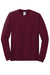 Gildan 5400/G540 Mens Long Sleeve Crewneck T-Shirt Maroon Flat Front