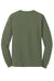 Gildan 5400/G540 Mens Long Sleeve Crewneck T-Shirt Military Green Flat Back