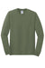 Gildan 5400/G540 Mens Long Sleeve Crewneck T-Shirt Military Green Flat Front