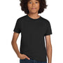 Hanes Youth ComfortSoft Short Sleeve Crewneck T-Shirt - Black