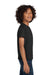 Hanes 5450/54500 Youth ComfortSoft Short Sleeve Crewneck T-Shirt Black Model Side