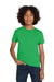 Hanes 5450/54500 Youth ComfortSoft Short Sleeve Crewneck T-Shirt Kelly Green Model Front