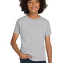 Hanes Youth ComfortSoft Short Sleeve Crewneck T-Shirt - Light Steel Grey