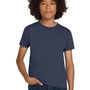 Hanes Youth ComfortSoft Short Sleeve Crewneck T-Shirt - Navy Blue