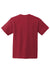 Hanes 5450/54500 Youth ComfortSoft Short Sleeve Crewneck T-Shirt Deep Red Flat Back