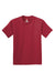 Hanes 5450/54500 Youth ComfortSoft Short Sleeve Crewneck T-Shirt Deep Red Flat Front