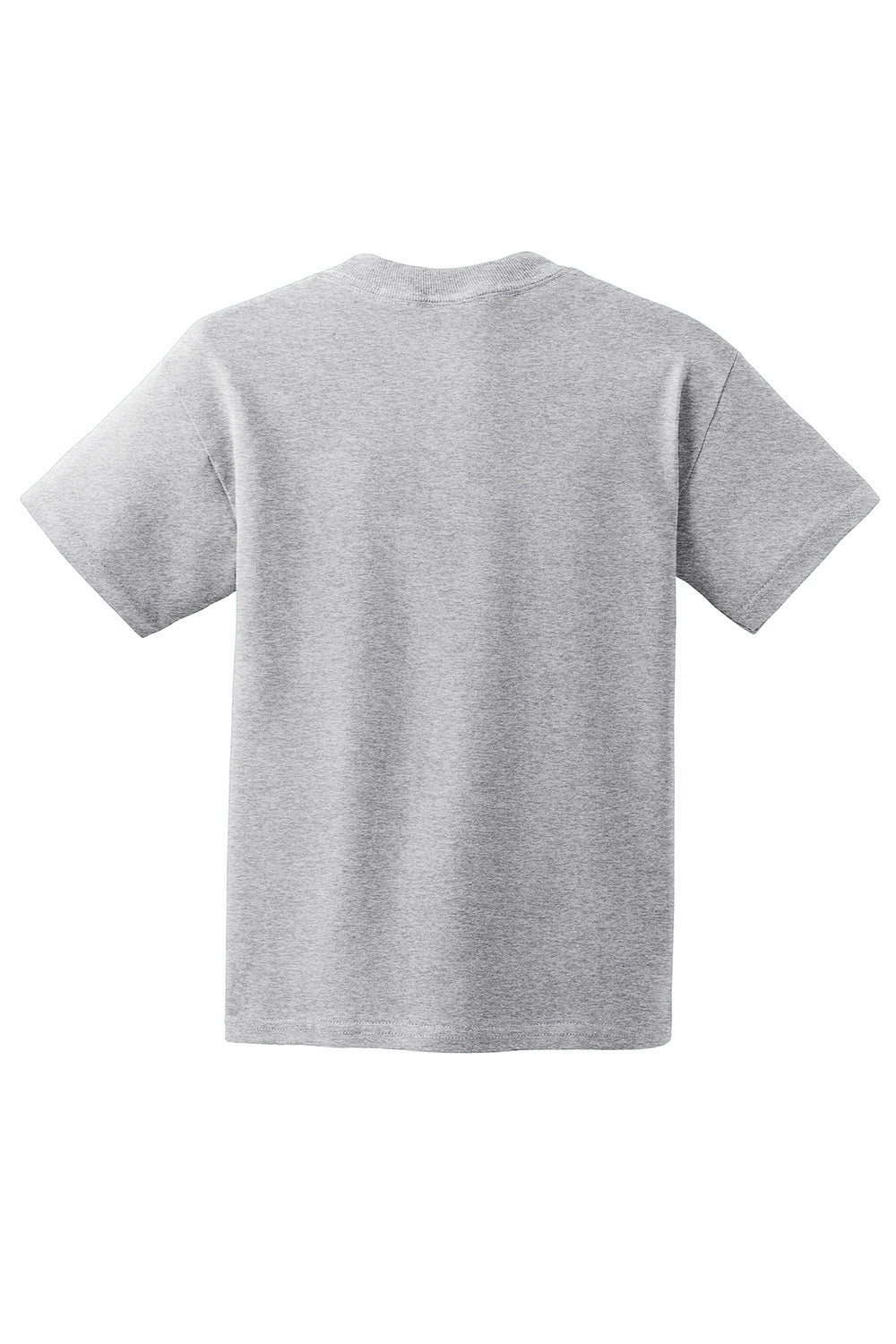 Hanes 5450/54500 Youth ComfortSoft Short Sleeve Crewneck T-Shirt Light Steel Grey Flat Back