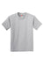 Hanes 5450/54500 Youth ComfortSoft Short Sleeve Crewneck T-Shirt Light Steel Grey Flat Front