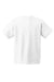 Hanes 5450/54500 Youth ComfortSoft Short Sleeve Crewneck T-Shirt White Flat Back