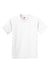 Hanes 5450/54500 Youth ComfortSoft Short Sleeve Crewneck T-Shirt White Flat Front