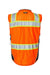 Kishigo S5002-5003 Mens Premium Black Series Surveyors Vest Orange Flat Back