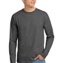 Hanes Mens ComfortSoft Long Sleeve Crewneck T-Shirt - Heather Charcoal Grey