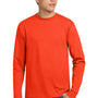 Hanes Mens ComfortSoft Long Sleeve Crewneck T-Shirt - Orange