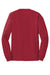 Hanes 5586 Mens ComfortSoft Long Sleeve Crewneck T-Shirt Deep Red Flat Back