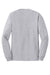 Hanes 5586 Mens ComfortSoft Long Sleeve Crewneck T-Shirt Light Steel Grey Flat Back