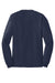 Hanes 5586 Mens ComfortSoft Long Sleeve Crewneck T-Shirt Navy Blue Flat Back