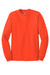 Hanes 5586 Mens ComfortSoft Long Sleeve Crewneck T-Shirt Orange Flat Front