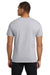 Hanes 5590/H5590 Mens ComfortSoft Short Sleeve Crewneck T-Shirt w/ Pocket Light Steel Grey Model Back