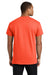 Hanes 5590/H5590 Mens ComfortSoft Short Sleeve Crewneck T-Shirt w/ Pocket Orange Model Back