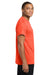 Hanes 5590/H5590 Mens ComfortSoft Short Sleeve Crewneck T-Shirt w/ Pocket Orange Model Side