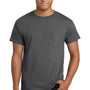 Hanes Mens ComfortSoft Short Sleeve Crewneck T-Shirt w/ Pocket - Smoke Grey