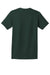 Hanes 5590/H5590 Mens ComfortSoft Short Sleeve Crewneck T-Shirt w/ Pocket Deep Forest Green Flat Back