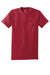 Hanes 5590/H5590 Mens ComfortSoft Short Sleeve Crewneck T-Shirt w/ Pocket Deep Red Flat Front