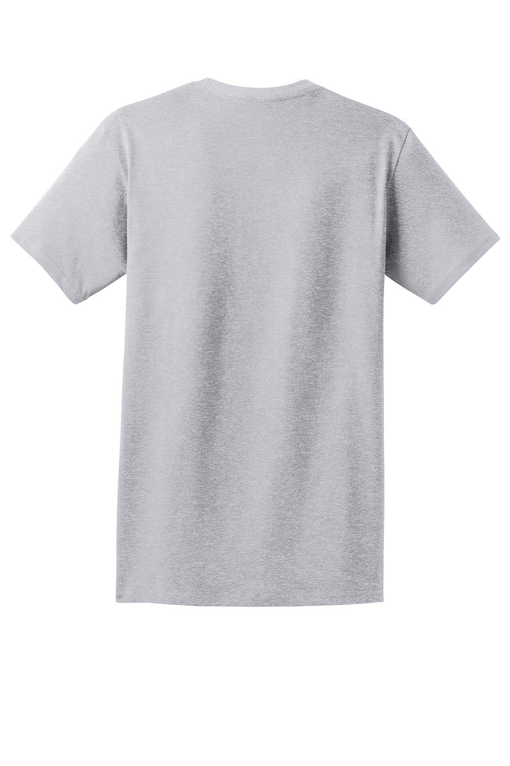 Hanes 5590/H5590 Mens ComfortSoft Short Sleeve Crewneck T-Shirt w/ Pocket Light Steel Grey Flat Back