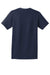 Hanes 5590/H5590 Mens ComfortSoft Short Sleeve Crewneck T-Shirt w/ Pocket Navy Blue Flat Back