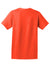 Hanes 5590/H5590 Mens ComfortSoft Short Sleeve Crewneck T-Shirt w/ Pocket Orange Flat Back