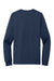 Jerzees 560LS Mens Premium Blend Moisture Wicking Long Sleeve Crewneck T-Shirt Navy Blue Flat Back