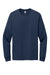 Jerzees 560LS Mens Premium Blend Moisture Wicking Long Sleeve Crewneck T-Shirt Navy Blue Flat Front