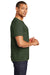 Jerzees 560MR/560M Mens Premium Blend Moisture Wicking Short Sleeve Crewneck T-Shirt Heather Military Green Model Side