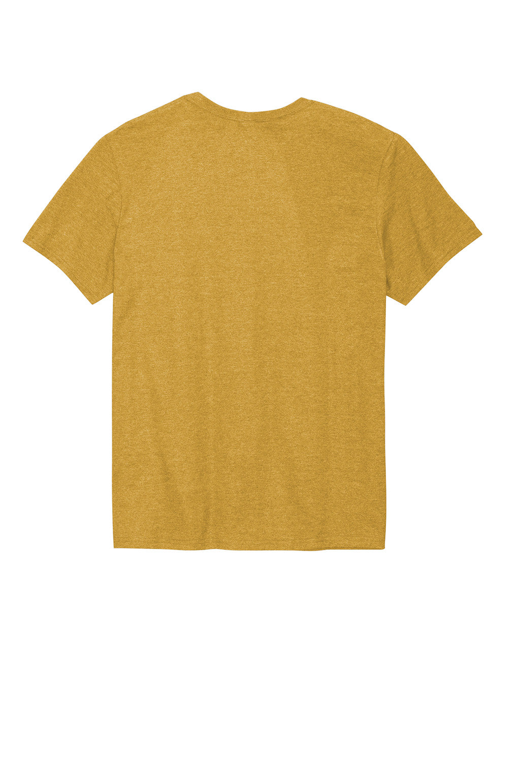 Jerzees 560MR/560M Mens Premium Blend Moisture Wicking Short Sleeve Crewneck T-Shirt Heather Mustard Yellow Flat Back