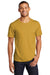 Jerzees 560MR/560M Mens Premium Blend Moisture Wicking Short Sleeve Crewneck T-Shirt Heather Mustard Yellow Model Front