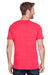 Jerzees 560MR/560M Mens Premium Blend Moisture Wicking Short Sleeve Crewneck T-Shirt Heather Fiery Red Model Back