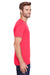 Jerzees 560MR/560M Mens Premium Blend Moisture Wicking Short Sleeve Crewneck T-Shirt Heather Fiery Red Model Side