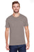 Jerzees 560MR/560M Mens Premium Blend Moisture Wicking Short Sleeve Crewneck T-Shirt Heather Taupe Model Front