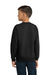 Jerzees 562B/562BR Youth NuBlend Fleece Crewneck Sweatshirt Black Model Back