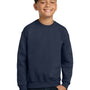 Jerzees Youth NuBlend Fleece Crewneck Sweatshirt - Navy Blue