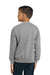 Jerzees 562B/562BR Youth NuBlend Fleece Crewneck Sweatshirt Oxford Grey Model Back