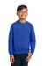 Jerzees 562B/562BR Youth NuBlend Fleece Crewneck Sweatshirt Royal Blue Model Front