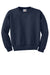 Jerzees 562B/562BR Youth NuBlend Fleece Crewneck Sweatshirt Navy Blue Flat Front